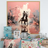 Romanticism Galloping Horse - Horse Canvas Wall Art