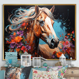 Horse Portrait Street Art - Horse Wall Decor