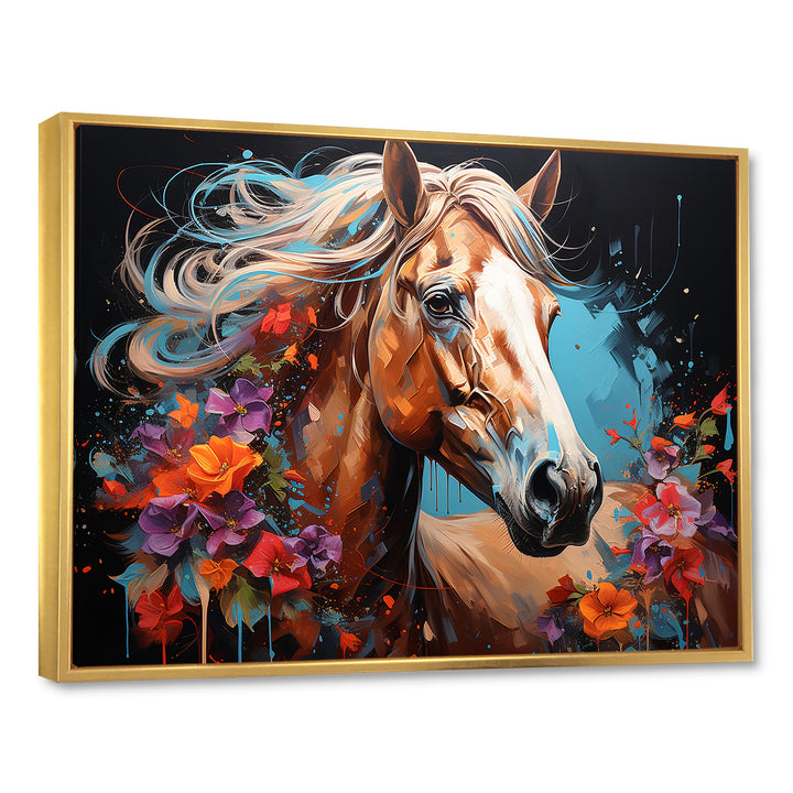 Horse Portrait Street Art - Horse Wall Decor