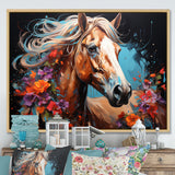 Horse Portrait Street Art - Horse Wall Decor