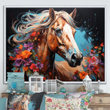 Horse Portrait Street Art - Horse Wall Decor