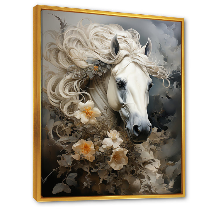Blooming Surreal Equine Portrait - Horse Wall Art Prints