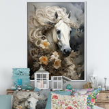 Blooming Surreal Equine Portrait - Horse Wall Art Prints