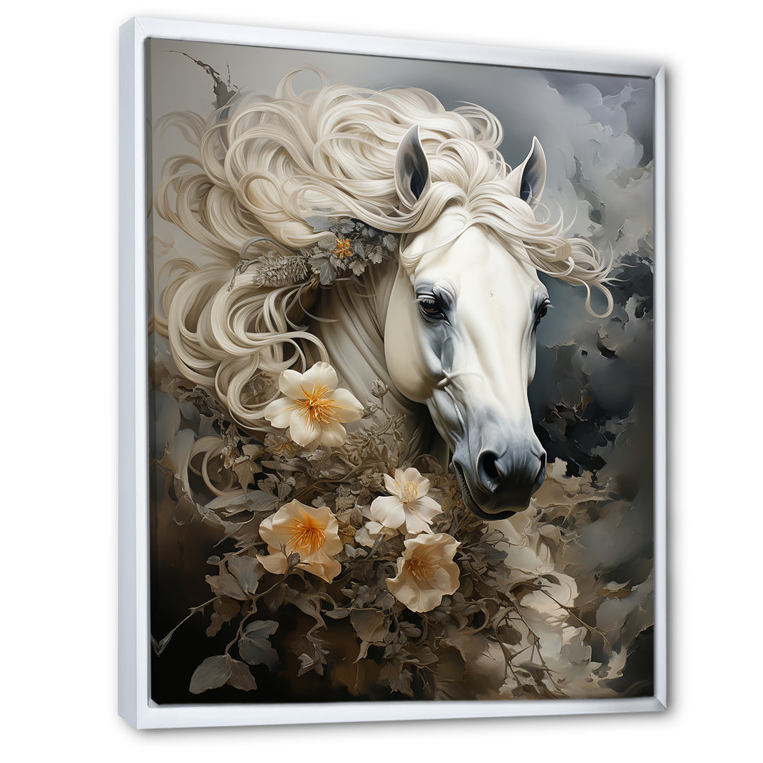 Blooming Surreal Equine Portrait - Horse Wall Art Prints