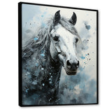 Surrealism Inspired Painting Showcasing A Horse - Gray Horse Wall Art