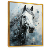 Surrealism Inspired Painting Showcasing A Horse - Gray Horse Wall Art