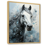 Surrealism Inspired Painting Showcasing A Horse - Gray Horse Wall Art