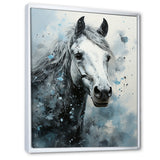 Surrealism Inspired Painting Showcasing A Horse - Gray Horse Wall Art