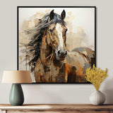 Horse Symbolic Freedom - Animals Canvas Wall Art