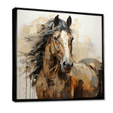 Horse Symbolic Freedom - Animals Canvas Wall Art