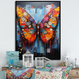 Street Art Colorful Butterfly - Multi-Color Butterfly Wall Art