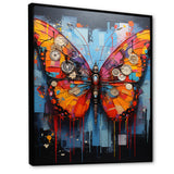 Street Art Colorful Butterfly - Multi-Color Butterfly Wall Art