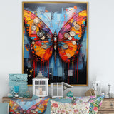 Street Art Colorful Butterfly - Multi-Color Butterfly Wall Art