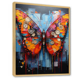 Street Art Colorful Butterfly - Multi-Color Butterfly Wall Art