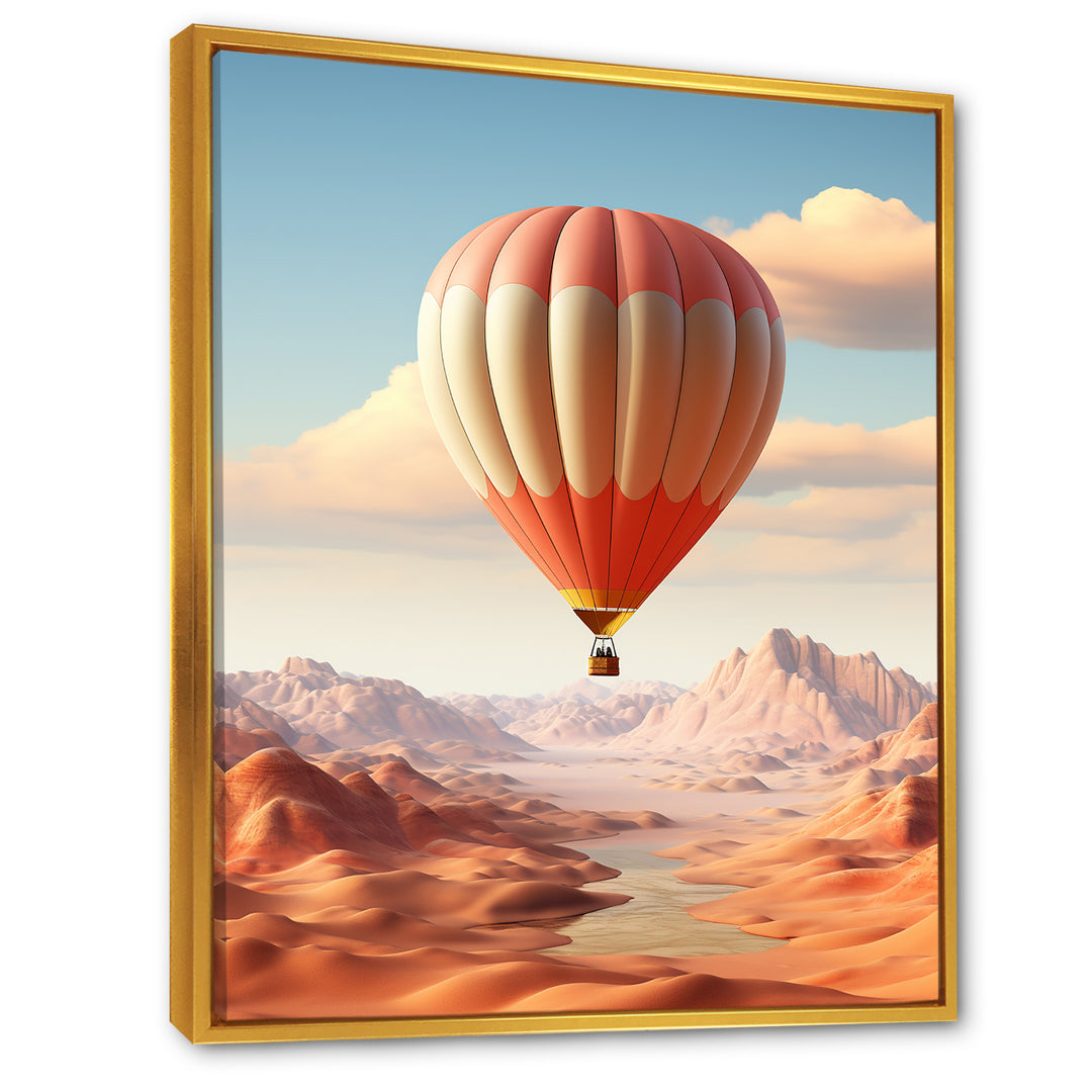 Hot Air Balloon Voyage In The Skies Harmony - Hot Air Balloon Canvas Wall Art