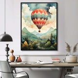 Classic Balloon Charm - Transportation Canvas Wall Art