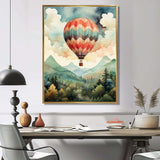 Classic Balloon Charm - Transportation Canvas Wall Art