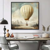 Contemporary Balloon Voyage - Transportation Canvas Wall Art