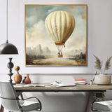 Contemporary Balloon Voyage - Transportation Canvas Wall Art