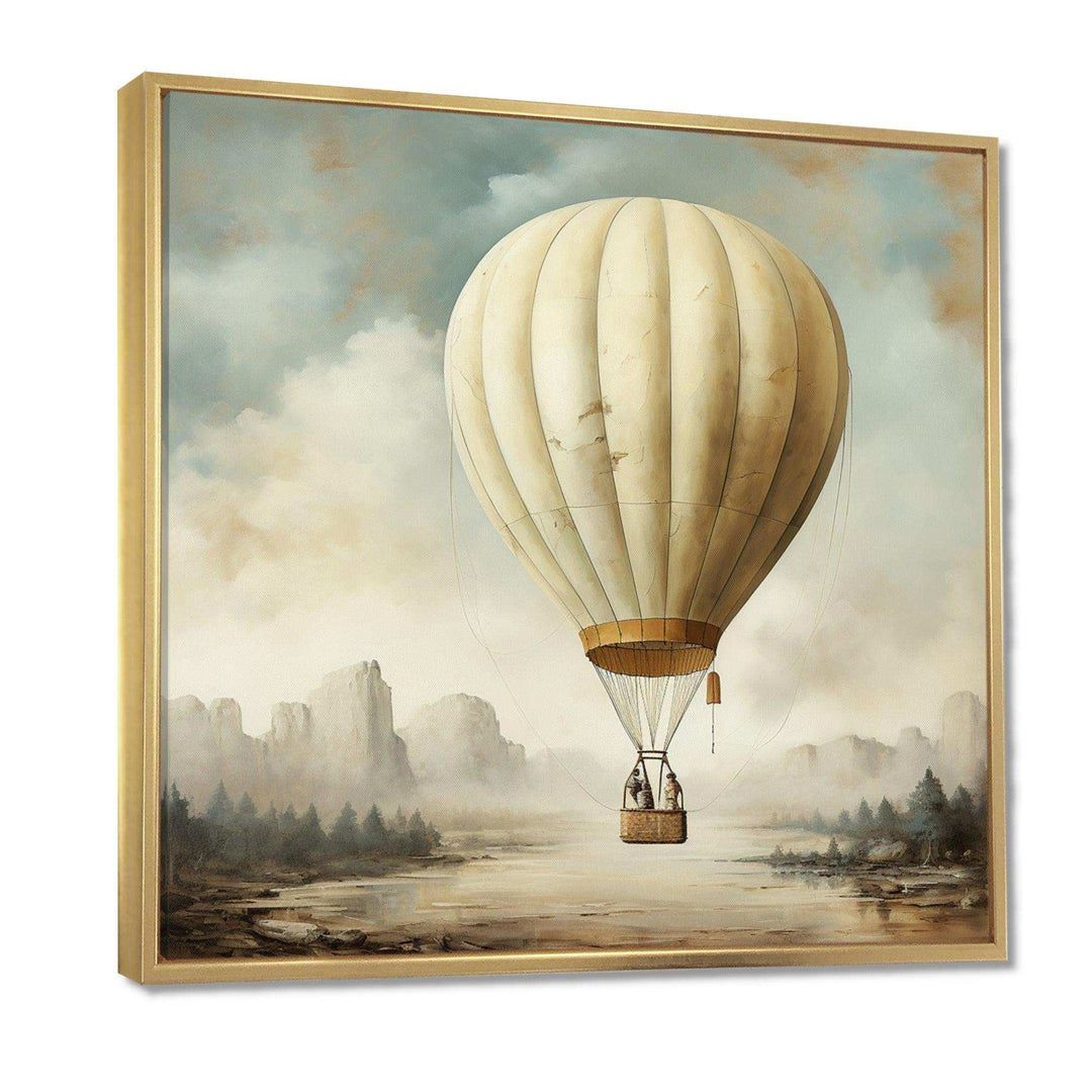 Contemporary Balloon Voyage - Transportation Canvas Wall Art