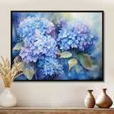 Blue Hydrangea Farmhouse Still Life I - Floral Canvas Wall Art