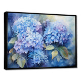 Blue Hydrangea Farmhouse Still Life I - Floral Canvas Wall Art