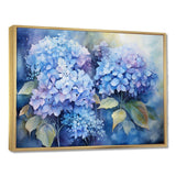 Blue Hydrangea Farmhouse Still Life I - Floral Canvas Wall Art