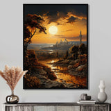 Jerusalem Sunset Dome Of The Rock - Spiritual Canvas Wall Art