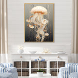 Minimalism Jellyfish Wonders - Jellyfish Living Room Wall Art