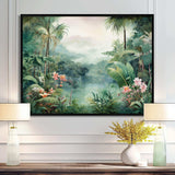 Tropical Wilderness Escape III - Landscapes Canvas Wall Art