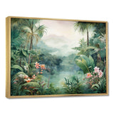 Tropical Wilderness Escape III - Landscapes Canvas Wall Art