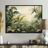 Vintage Jungle Landscape - Landscapes Canvas Wall Art