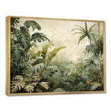 Vintage Jungle Landscape - Landscapes Canvas Wall Art