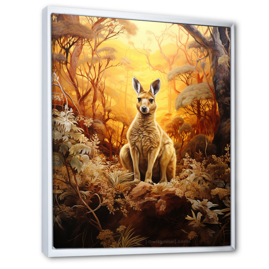 Kangaroo Portrait Ponder Bushland - Kangaroo Wall Art Prints