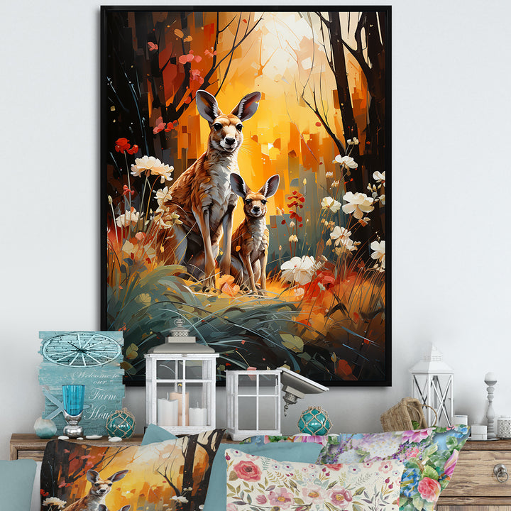 Kangaroo Eucalyptus Flower Oasis - Kangaroo Home Decor Art