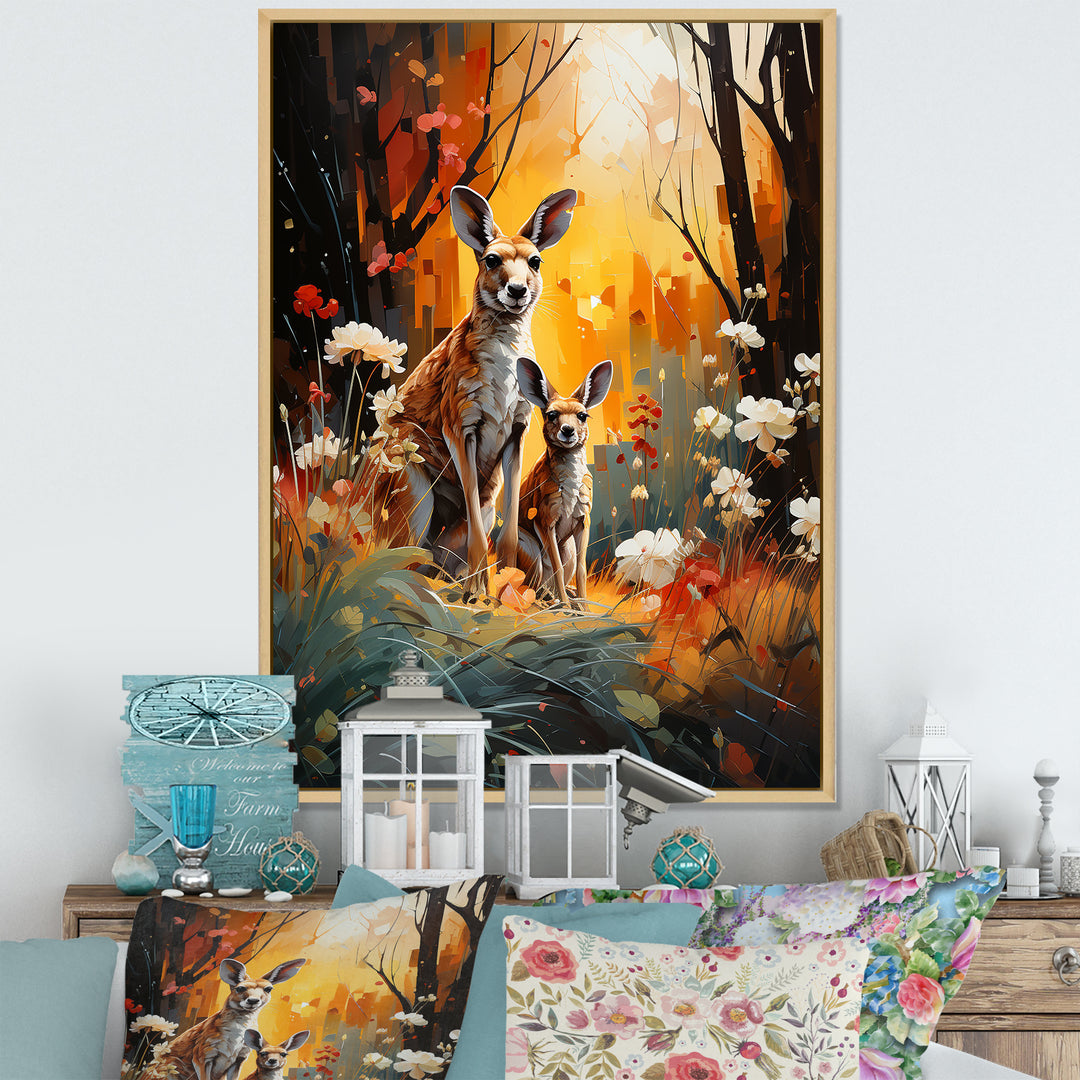 Kangaroo Eucalyptus Flower Oasis - Kangaroo Home Decor Art