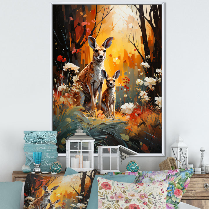 Kangaroo Eucalyptus Flower Oasis - Kangaroo Home Decor Art