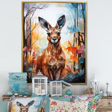 Colorful Kangaroo Popart Spirit - Kangaroo Canvas Wall Art