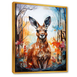 Colorful Kangaroo Popart Spirit - Kangaroo Canvas Wall Art