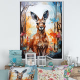 Colorful Kangaroo Popart Spirit - Kangaroo Canvas Wall Art