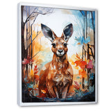 Colorful Kangaroo Popart Spirit - Kangaroo Canvas Wall Art