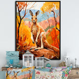 Colorful Kangaroo Kingdom - Kangaroo Bedroom Wall Art