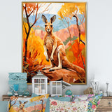 Colorful Kangaroo Kingdom - Kangaroo Bedroom Wall Art