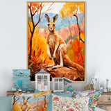 Colorful Kangaroo Kingdom - Kangaroo Bedroom Wall Art