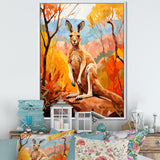 Colorful Kangaroo Kingdom - Kangaroo Bedroom Wall Art