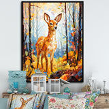 Deer Mosaic Forest Wildlife - Deer Wall Decor
