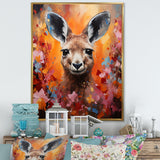 Popart Kangaroo Portrait - Kangaroo Wall Decor