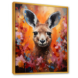 Popart Kangaroo Portrait - Kangaroo Wall Decor