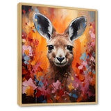 Popart Kangaroo Portrait - Kangaroo Wall Decor