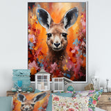 Popart Kangaroo Portrait - Kangaroo Wall Decor